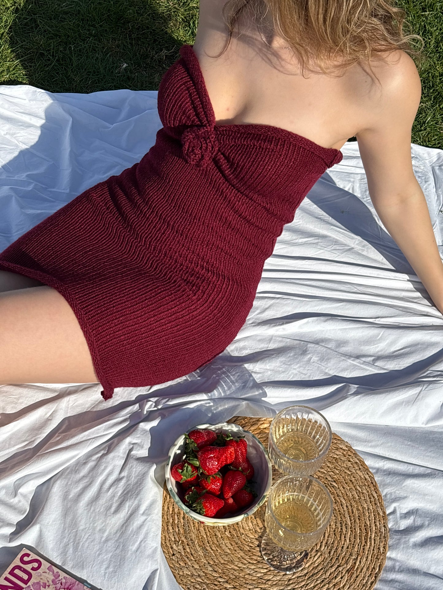 The 3D rose dress