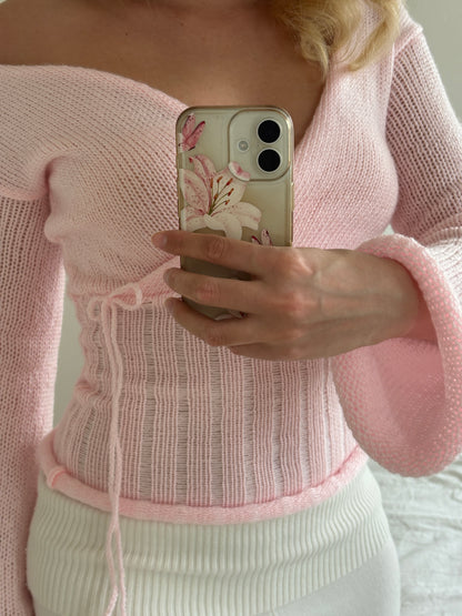 The Olivia sweater - baby pink