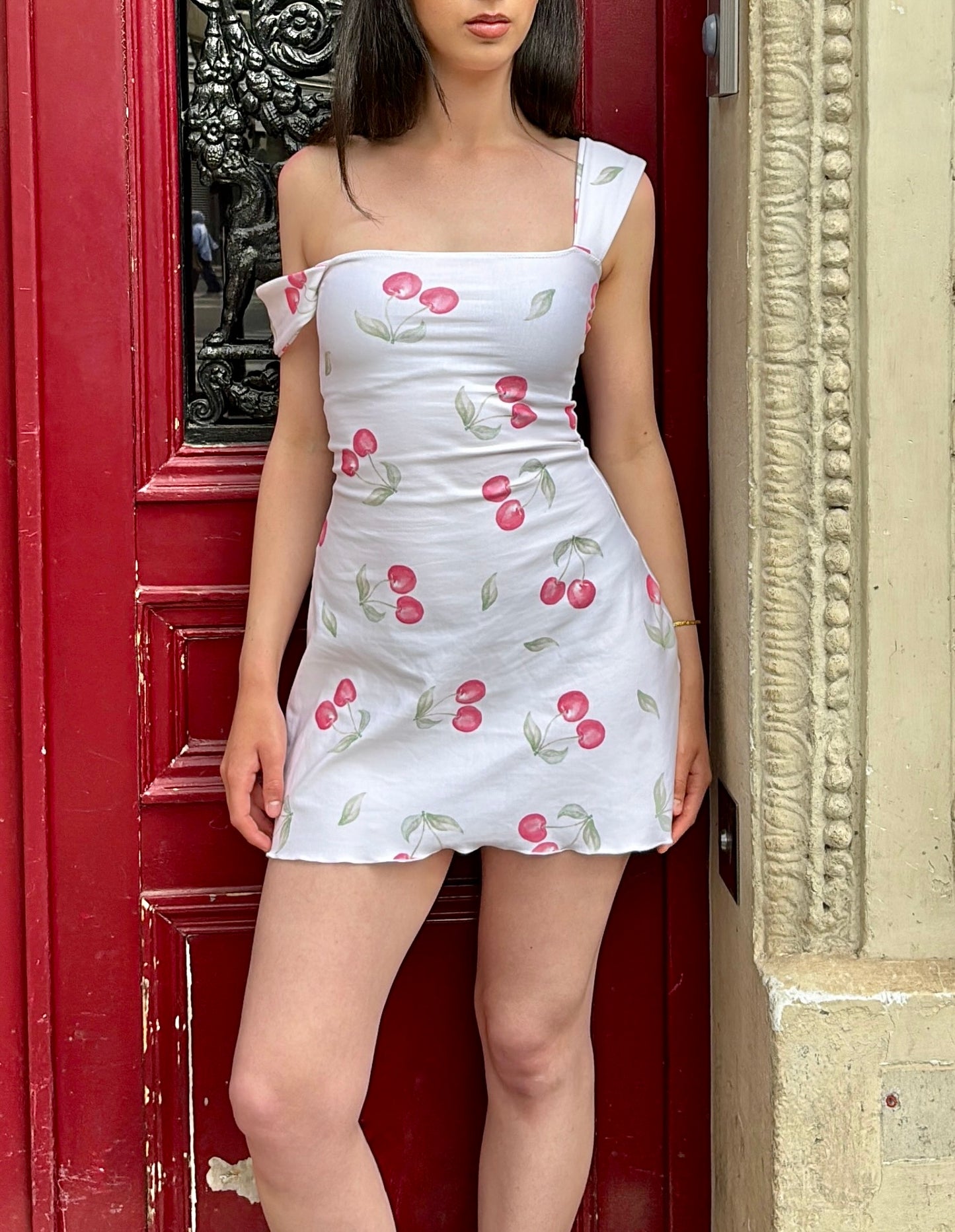 The Cherry mini dress - Petal straps