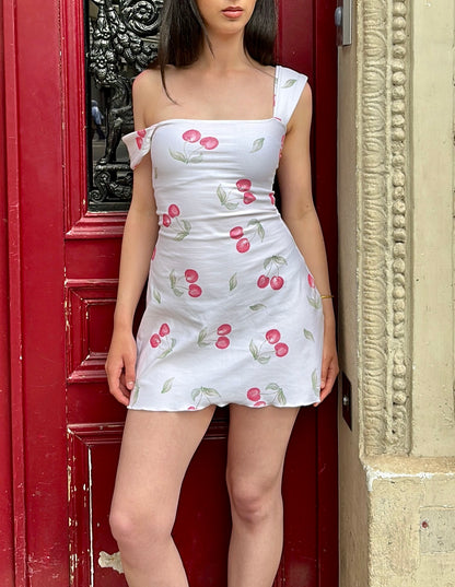 The Cherry mini dress - Petal straps