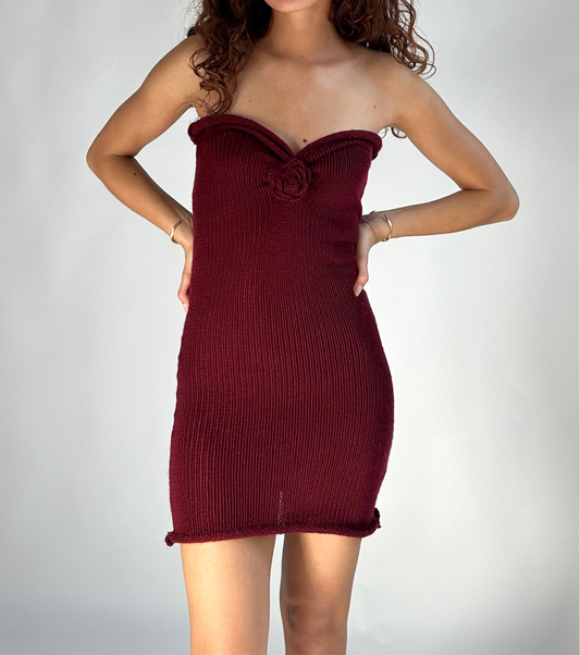 The 3D rose dress