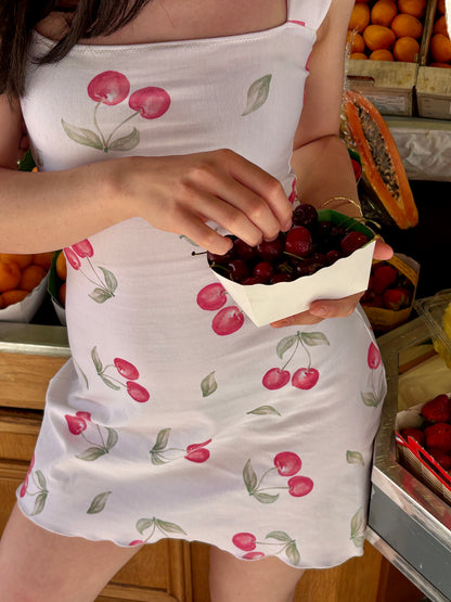 The Cherry mini dress - Petal straps