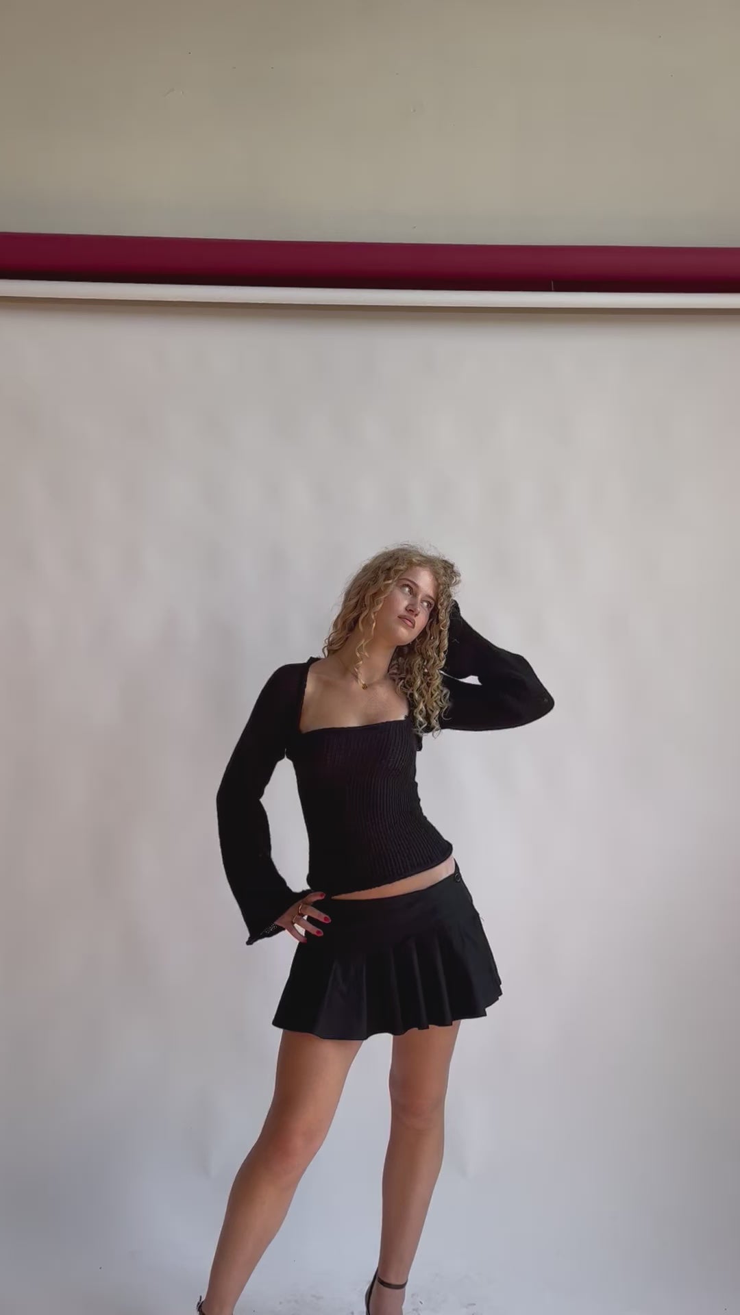Open back top - Black – Cherry The Label